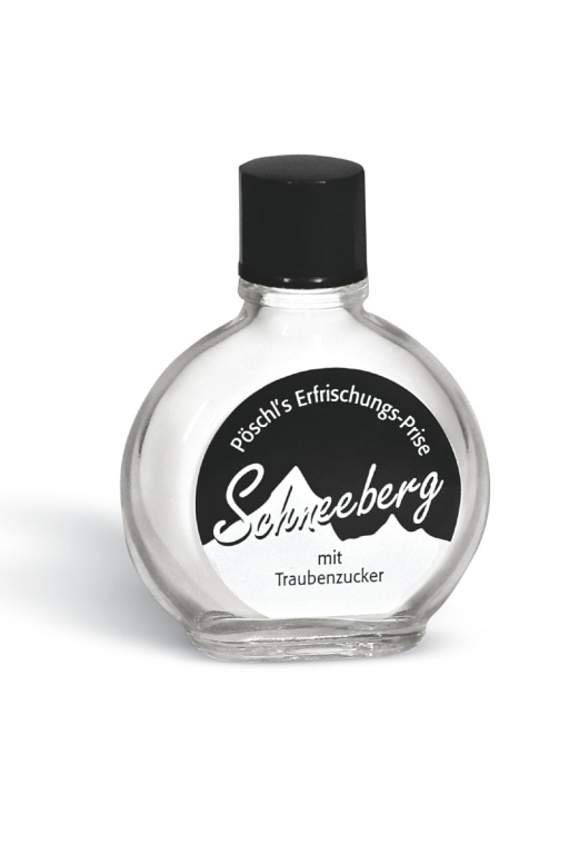 Schneeberg wei&szlig; (Glasfl&auml;schchen)